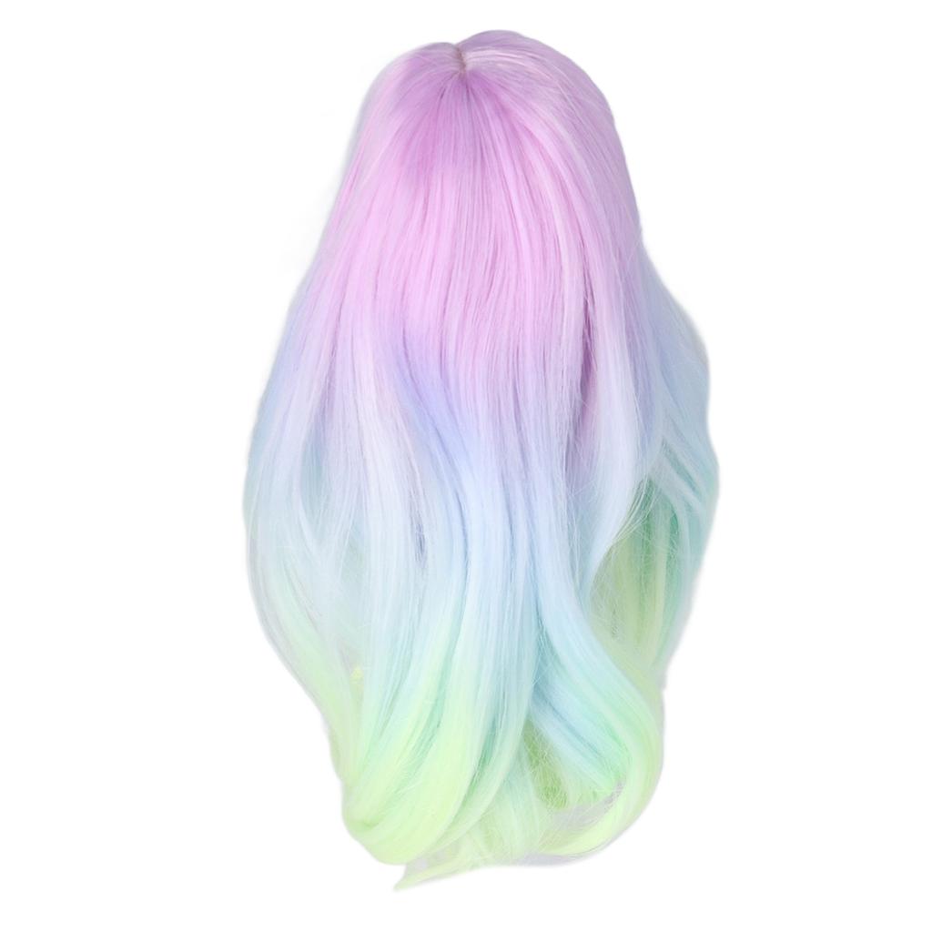 Joint Doll Wig Gradient Color High Simulation Soft Supple 1:3 Doll Wig for 21‑24cm Head Circumference Dolls