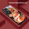 New Cartoon Snake For Oppo A79 5G 58 78 74 60 4G Reno 11F Realme GT 6 11 Note 50 10 C55 X2 Tempered Glass Black Phone Case