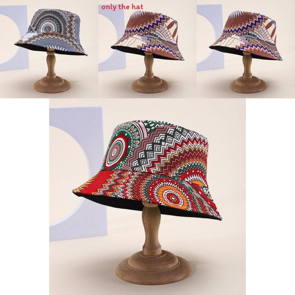 Böhmischer Baumwoll-Sonnenhut mit breiter Krempe für Sommerreisen und Sonnenschutz