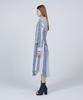 Meuameu [Essential] Side Pleated Stripe Shirt Dress