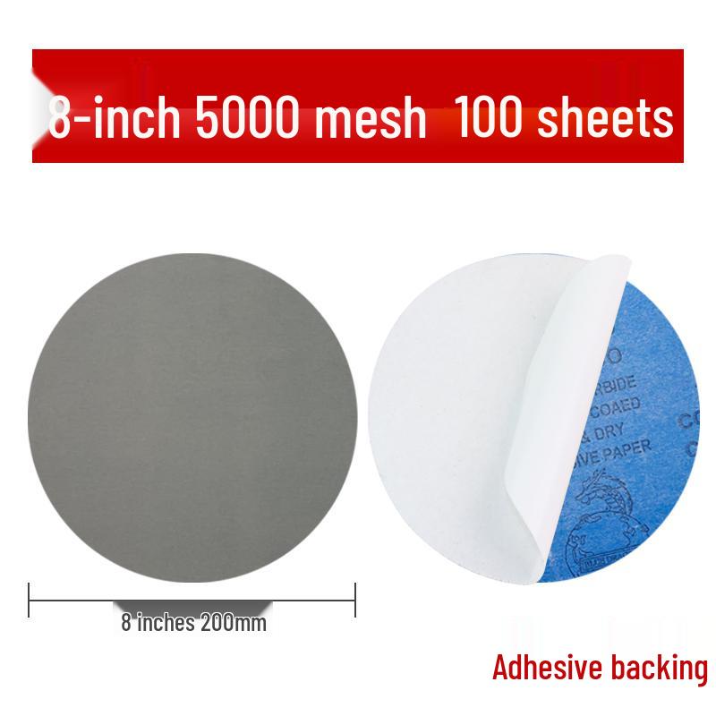 Eagle Brand 8-inch Wet/Dry Metallographic Sanding Disc for Woodworking and Polishing