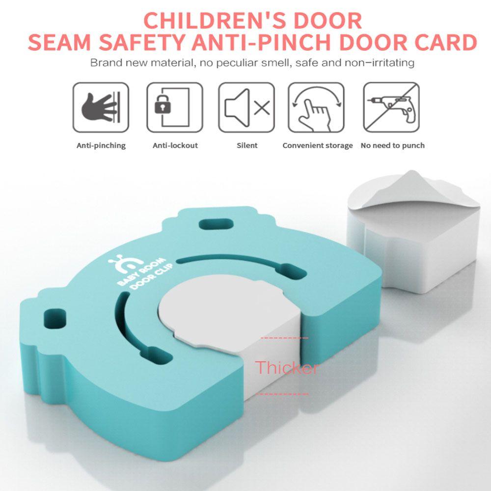 Kitchen Bedroom Soft Door Clip Finger Protector Guard Baby Kids Safety Door Stopper