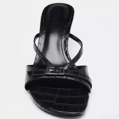 Papuci cu Toc Înalt pentru Femei Pantofi cu Toc de Designer Sandale Modă Vară 2025 Pantofi cu Toc Subțire Sexy Papuci Stilettos Mujer Zapatos