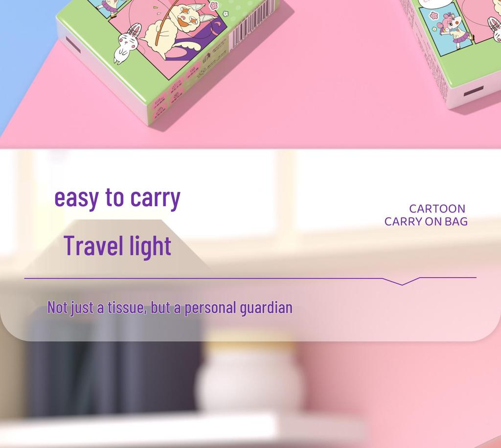 Fang Xiao Mian Mini-Taschentücher - 200 Packungen Tragbares Reise-Serviettenpapier für Studenten