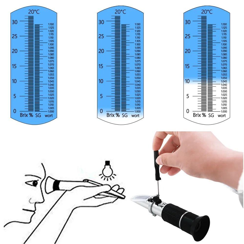 Prism Refraction Sea Salinity Meter 0~100‰ Salt Concentration Tester  Artificial Seawater