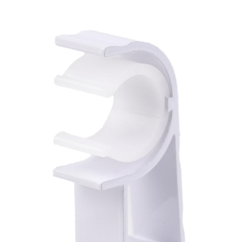 1Pc Double Curtain Rod Brackets Wall Curtain Rod Retainers Bracket Curtain Rod Hooks Aluminum Alloy Curtain Rod Window Hardware