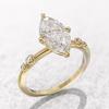 Bagues en cristal AAA pour femmes, Marquise, zircone cubique, fine, à la mode, accessoires de mariage, de fiançailles, bijoux de déclaration