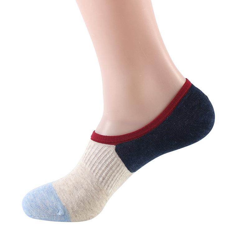 Casual Socks for Autumn and Winter, Thin Cotton Sock Covers, Jacquard Sweat-absorbing Sports Cotton Socks, Men's Casual Boat Socks, Breathable