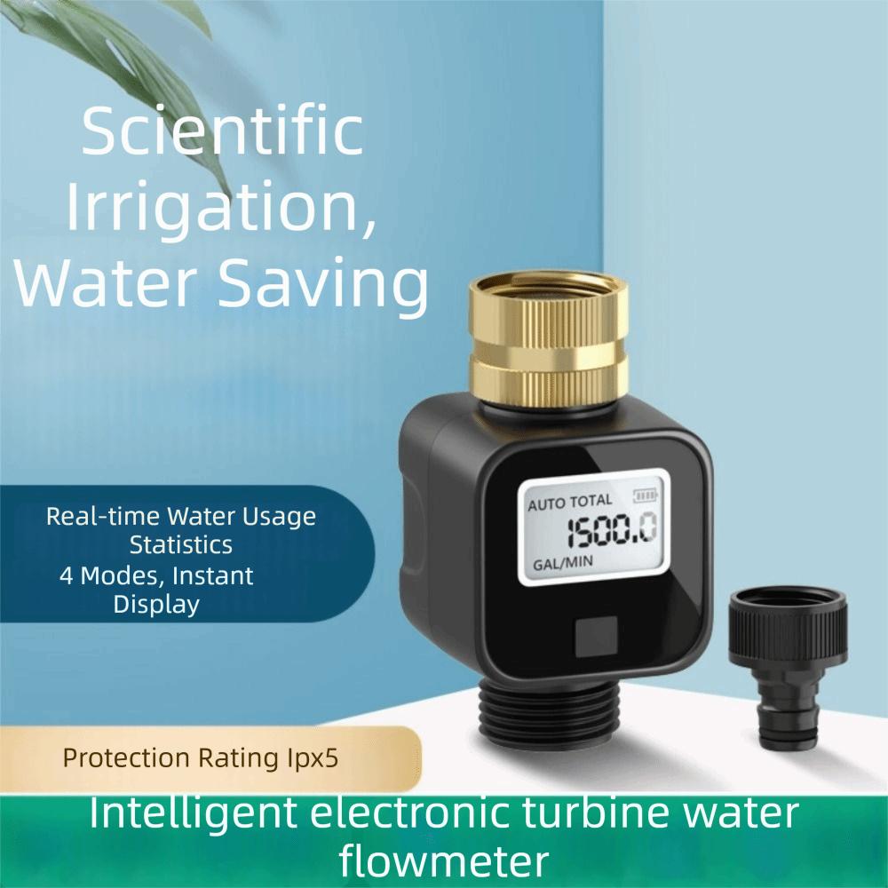 High Accuracy Water Flow Meter Digital Display Water Consumption Meter Outdoor Irrigation