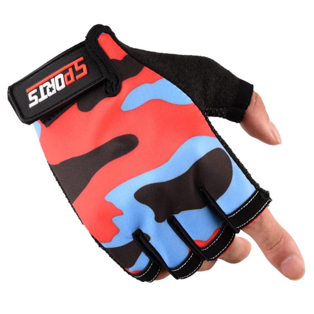 Cycling Half-finger Gloves Summer Sun Protection Men's Bicycle Fishing Gloves Outdoor Cycling Camouflage Non-slip Gloves