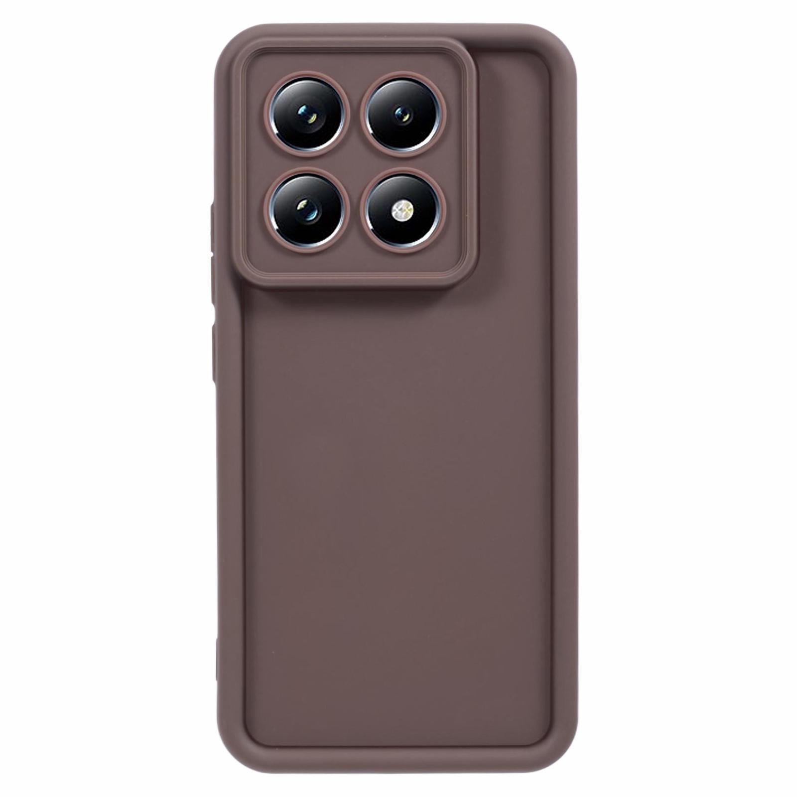 

Для чохла Xiaomi 14T Pro Рифлений дизайн TPU Протиковзкий чохол для телефону Brown