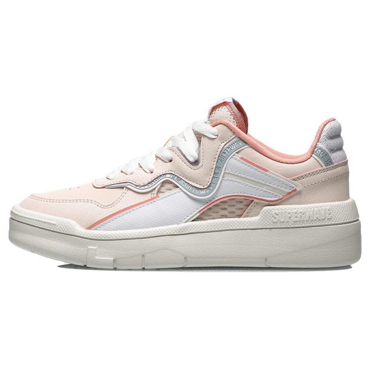 

Li Ning Wave Spwv Lite Slip Resistant Abrasion Resistant Low top Skateboard Shoes Women s Pink Gray White AGCR048-2 39