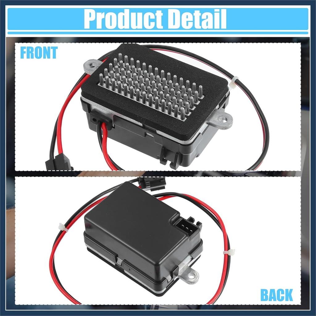 HVAC Blower Motor Resistor AC Blower Control Module Fit for Jeep Grand Cherokee 4.0L 4.7L 2001-2004 No.5012699AA - Pack of 1 Stylish Design