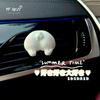 Car Air Freshener Cute Soft Marshmallow Bunny Butt Flower Cartoon Air Vent Dashboard Diffuser Decoration