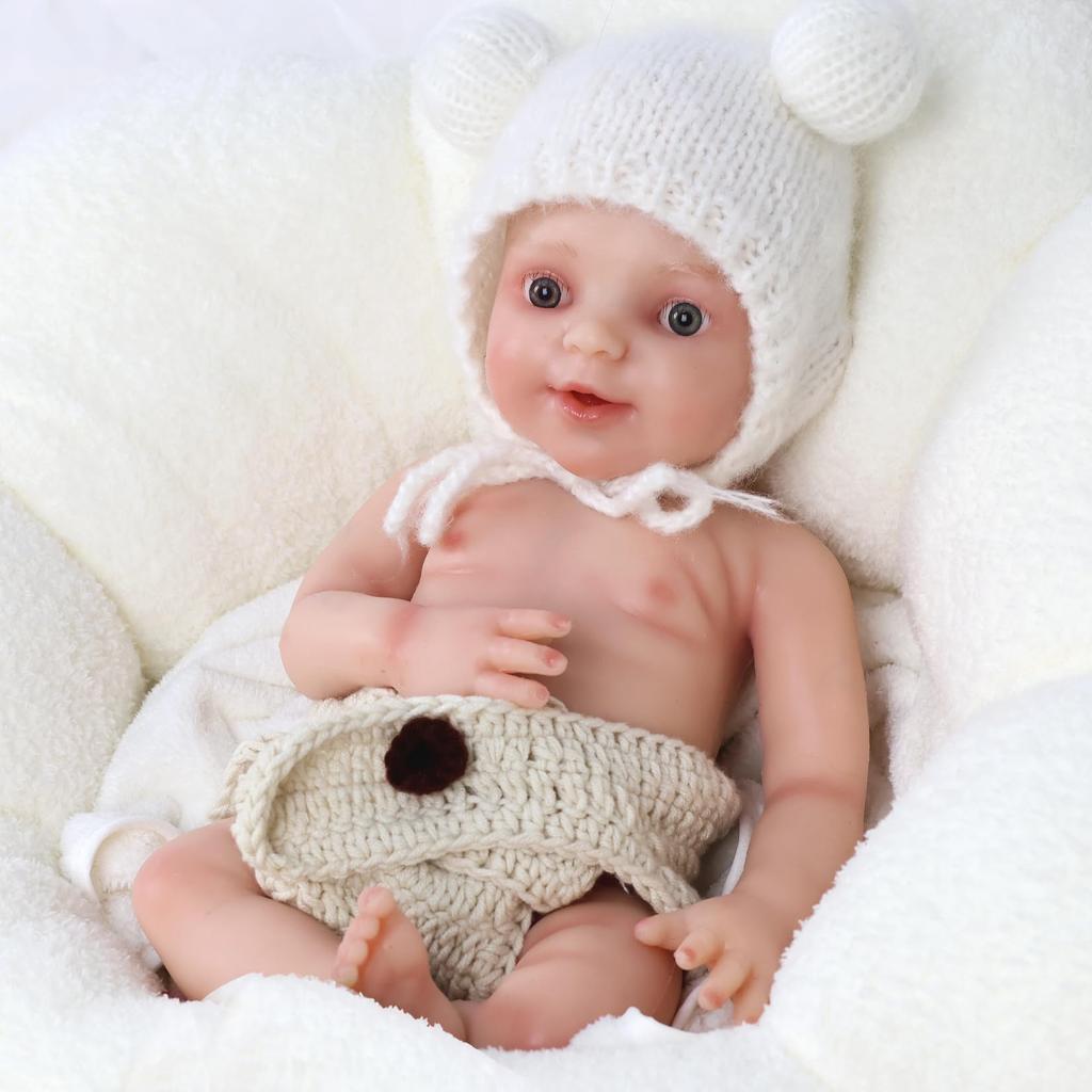 YEEFAIRY Reborn Silicone Baby Realistic Baby Silicone Baby Parenting Doll Size 6 43cm Doll, Ultra-Realistic 11 Doll, Doll, Doll, Newborn, Practice,