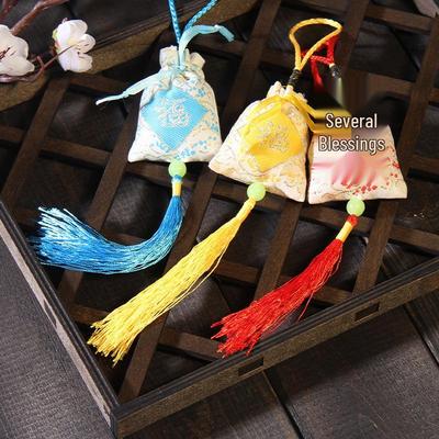 Colorful Fu Character Sachets for Dragon Boat Festival - Embroidered Sachets In Stock