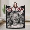 Rip Frank Beard Print Blanket For Men Women Warm Cozy Fluffy Throw Blankets For Bed 50X60 Inches Multi-Size