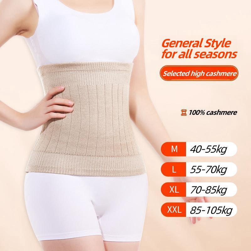 Cashmere Waist Belts with 100% cashmere Thicken Thermal Cashmere Waist Warmer Lumbar Support Belt Cold Stomach Protection Sport