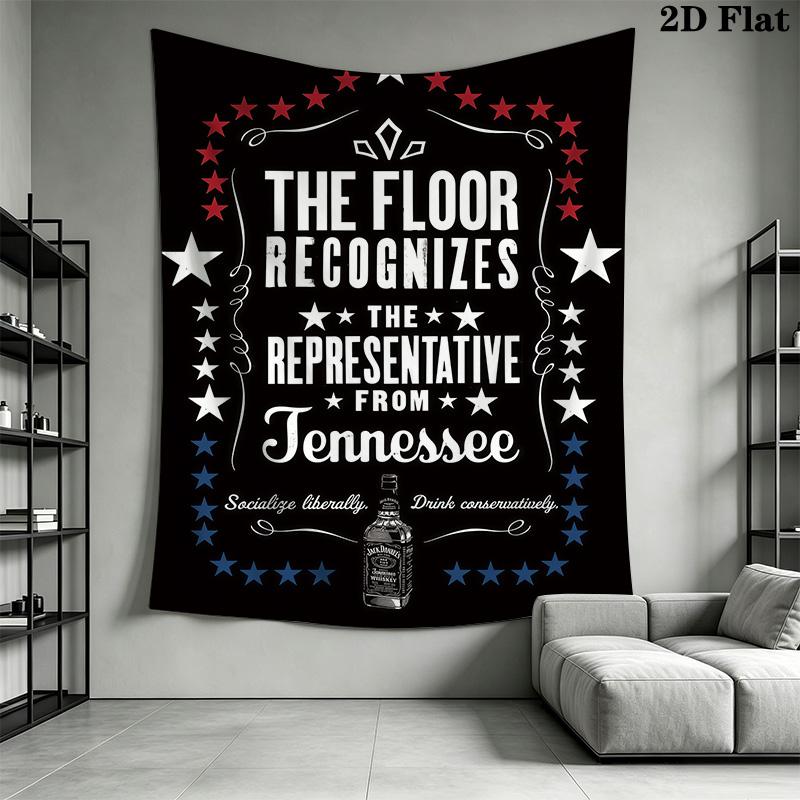 Jack Daniel'S Old No Brand Tennessee Sour Mash Whiskey Jack Daniel Distillery Lynchburg Tenn Usa Tapestry Background Cloth Wallmounted