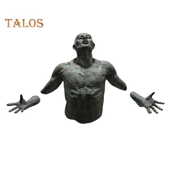 Male Abstract Sculpture Resin Art Wall Decor Human Body Statue Wall Mount Artistic Figure Sculpture for Home Living Room Gallery