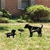 Dog Silhouette Outdoor Garden Metal Decoration Personality Creative Desktop Decorations