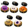 Soft Squishy Halloween Decorations Decompression Toy, with Glitter Dumpling Pumpkin/Eyeball/Ghost Shape, Toys Stress Relief Sensory Fidget for Holiday