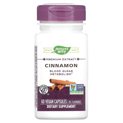 Nature's Way, Cinnamon, Premium Extract, 60 Vegetable Capsules