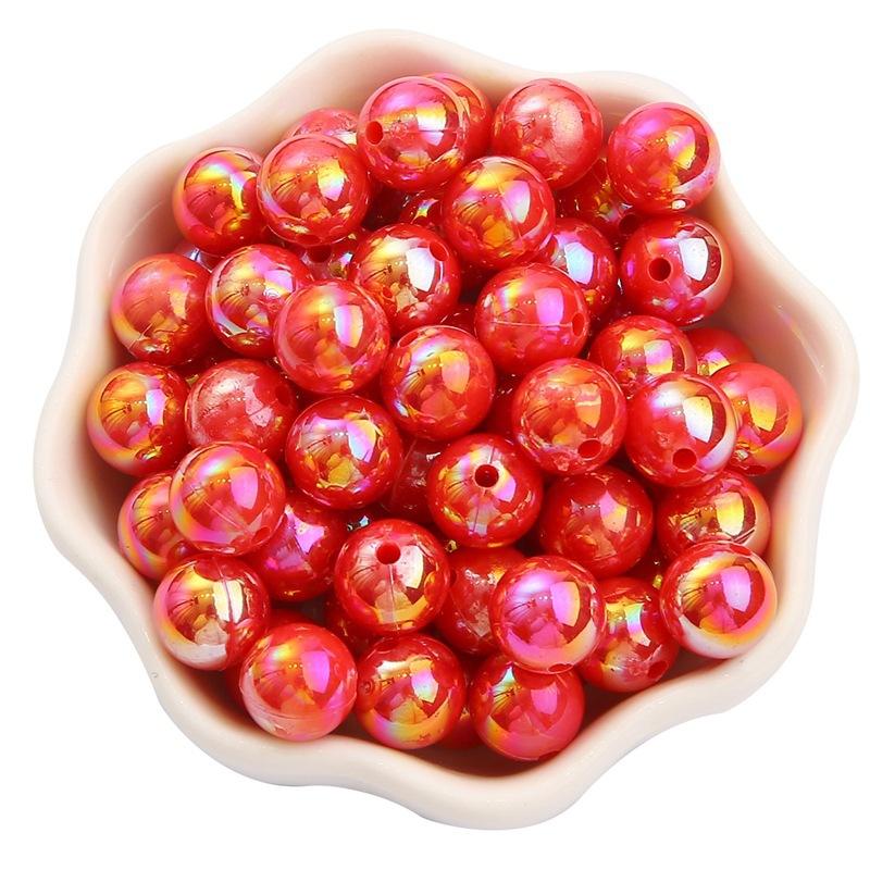 6/8/10mmABS Imitation Pearl AB Color Round Beads DIY Handmade Beaded Loose Bead Material Hair Accessories