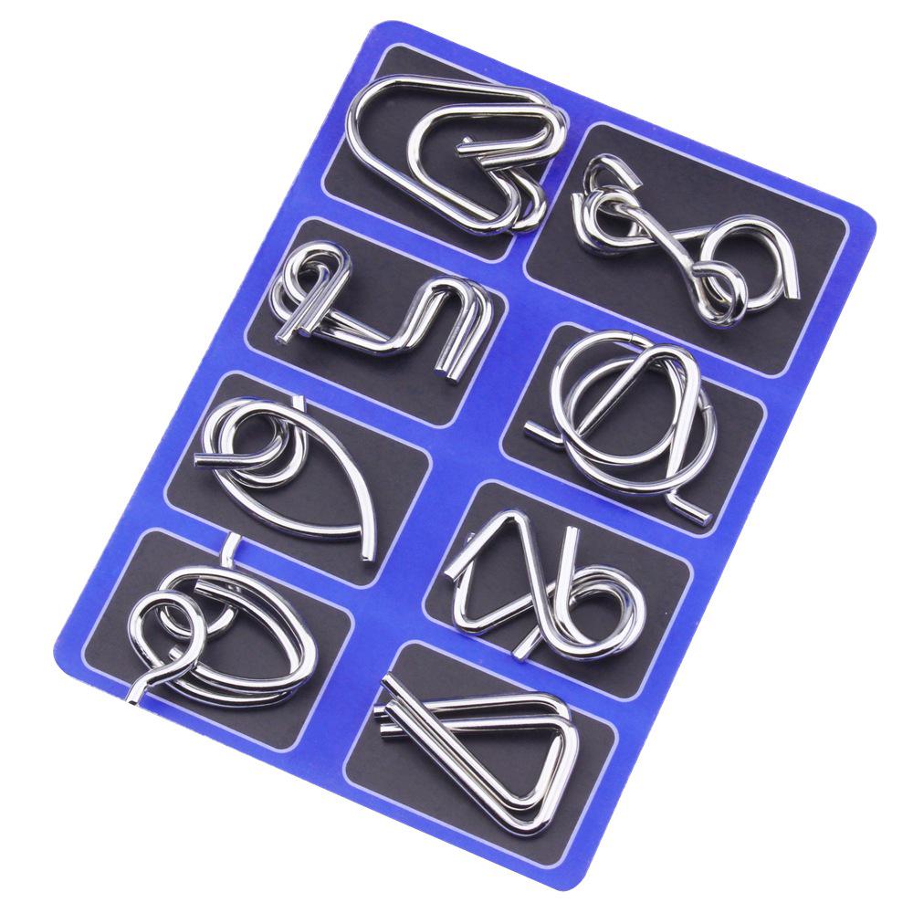 Viral Puzzle: Brain-Teasing Nine-Linked Rings – Fun Gift for Adults & Kids