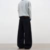 Niche reverse-wear pocket scimitar jeans men's clothing design sense new wide-leg mopping lazy pants