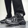 Chunky Sneaker Men Designer Distressed Sport Shoe Fashion Casual Leather Mesh Breathable Height Increased Platform Running Shoes