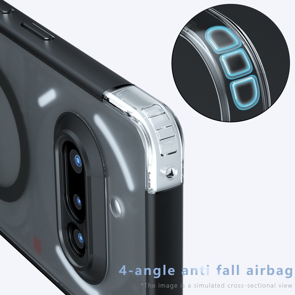 For Nothing Phone 4A Pro Magsafe Magnetic Acrylic Matte Case For Nothing Phone 4a Shockproof Transparent Phone Cover Hard Bumper