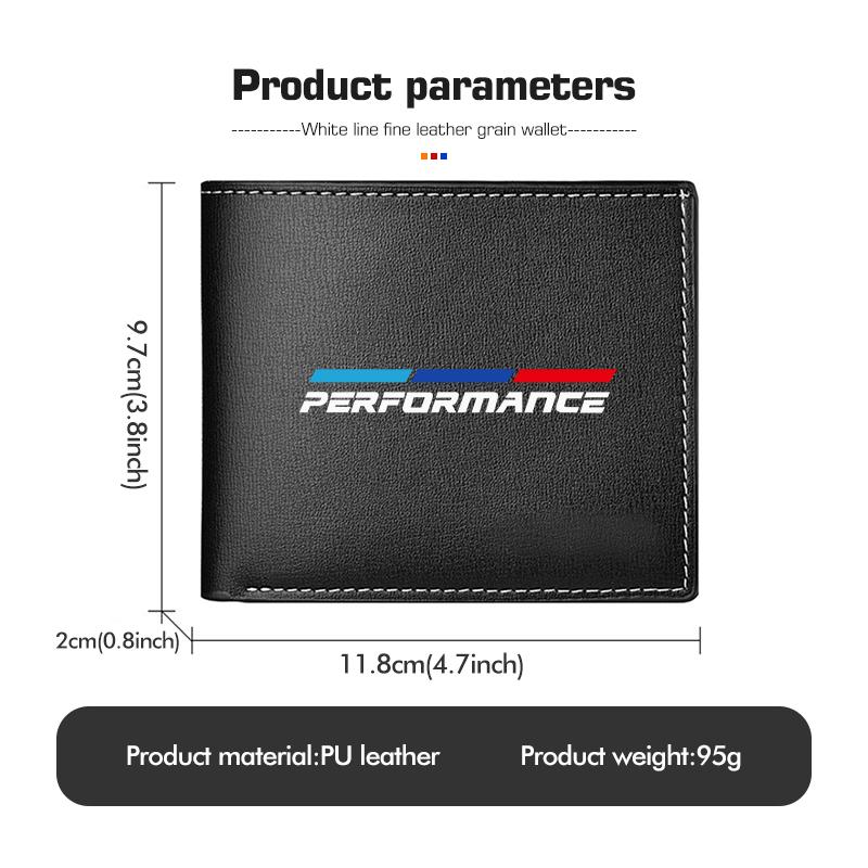 EYAG3 For BMW Men's Short Style Leather Wallet Multiple Card Slots 1 2 3 5 7 Series X1 X2 X3 X4 X5 X6 G20 G30 G11 G12
