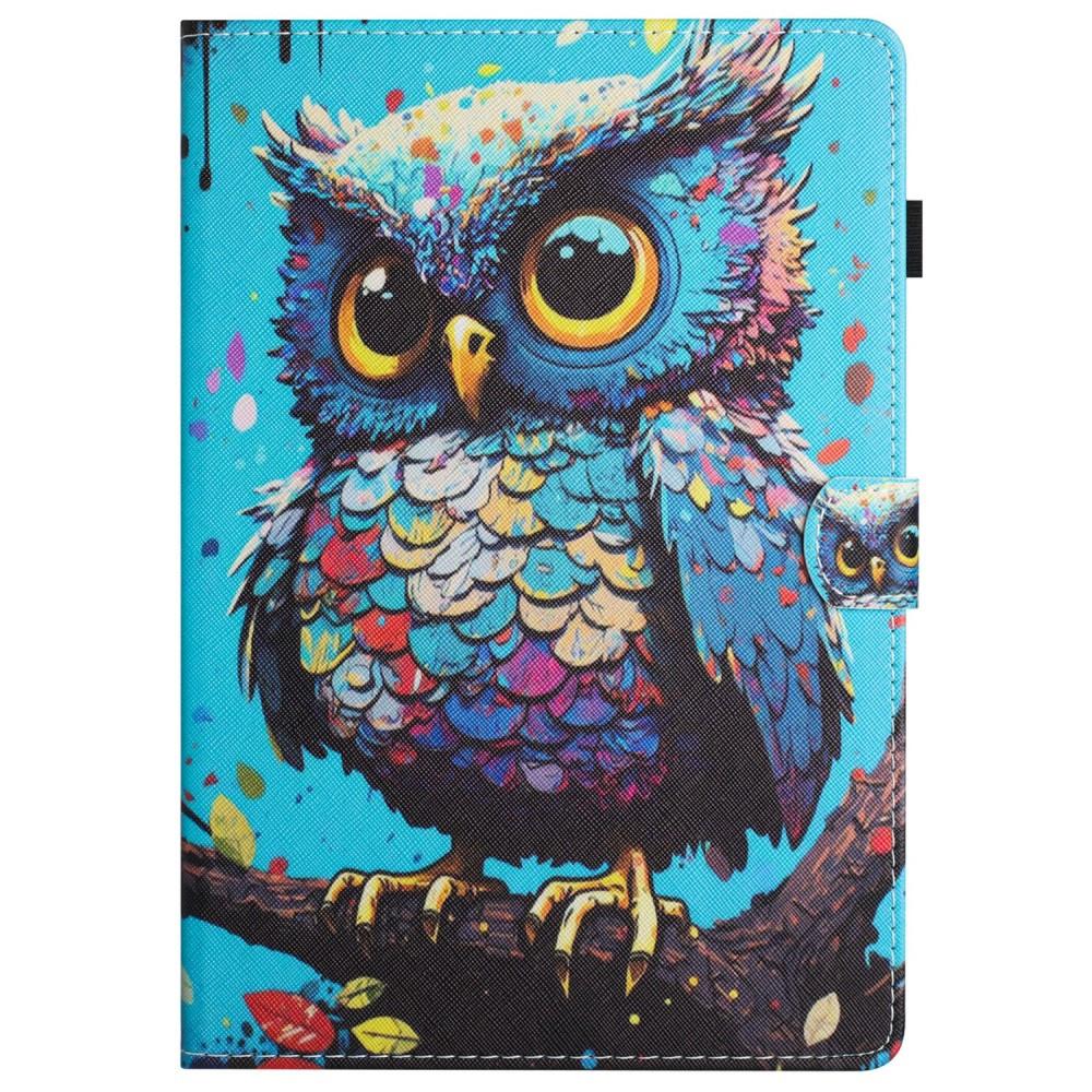 Lenovo Tab M11 case, with flap, owl