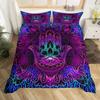 Gold Hamsa Hand Boho Chic Mandala Comfortable Duvet Quilt Cover Pillowcase Bedding Set Children Bedroom Decoration Home Textile
