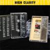 BHBL 50-Pack Audio Cassette Storage Cases - Clear Plastic Cassette Tape Cases Box- Audio Storage Replacement Boxes