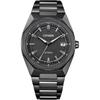 ATTESA Watch Octagonal Bezel Lightweight Titanium Simple Solar Powered ACT Line Black Titanium Sapphire Glass Analog Black Radio Solar Made In Japan
