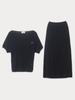 Mejongleuhaleu Jeanne Knit Set (Off-Shoulder Knit + Skirt) 3 Colors