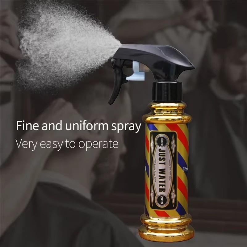 4 Colors Retro Barbershop Spray Bottles Mist Watreing Can Portable Refillable Bottles Salon Accessories Hairdresser Tools