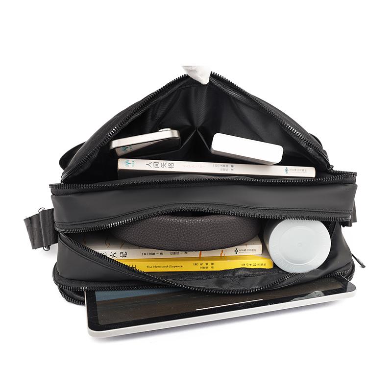 Business Men's Shoulder Bag Waterproof Commuter Crossbody Bag Large Capacity Messenger Bag