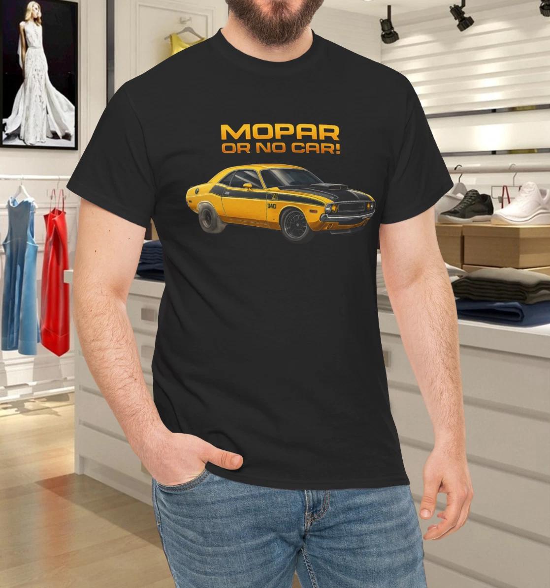 Men s and Women s T-shirts Mopar Challenger Cotton Unisex T-Shirt XXXL