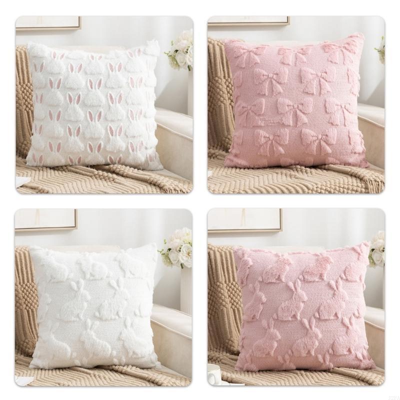 45x45cm Easters Rabbit Pillow Cover Bunnys Printed Pillow Case Party Decorations