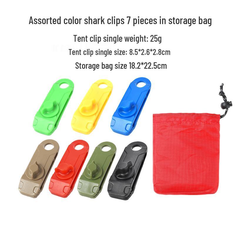 Εξωτερικό Κλιπ Καρχαρία για Κάμπινγκ: Αντιανεμικοί Γάντζοι Σκηνής & Σημεία Έλξης Τέντας