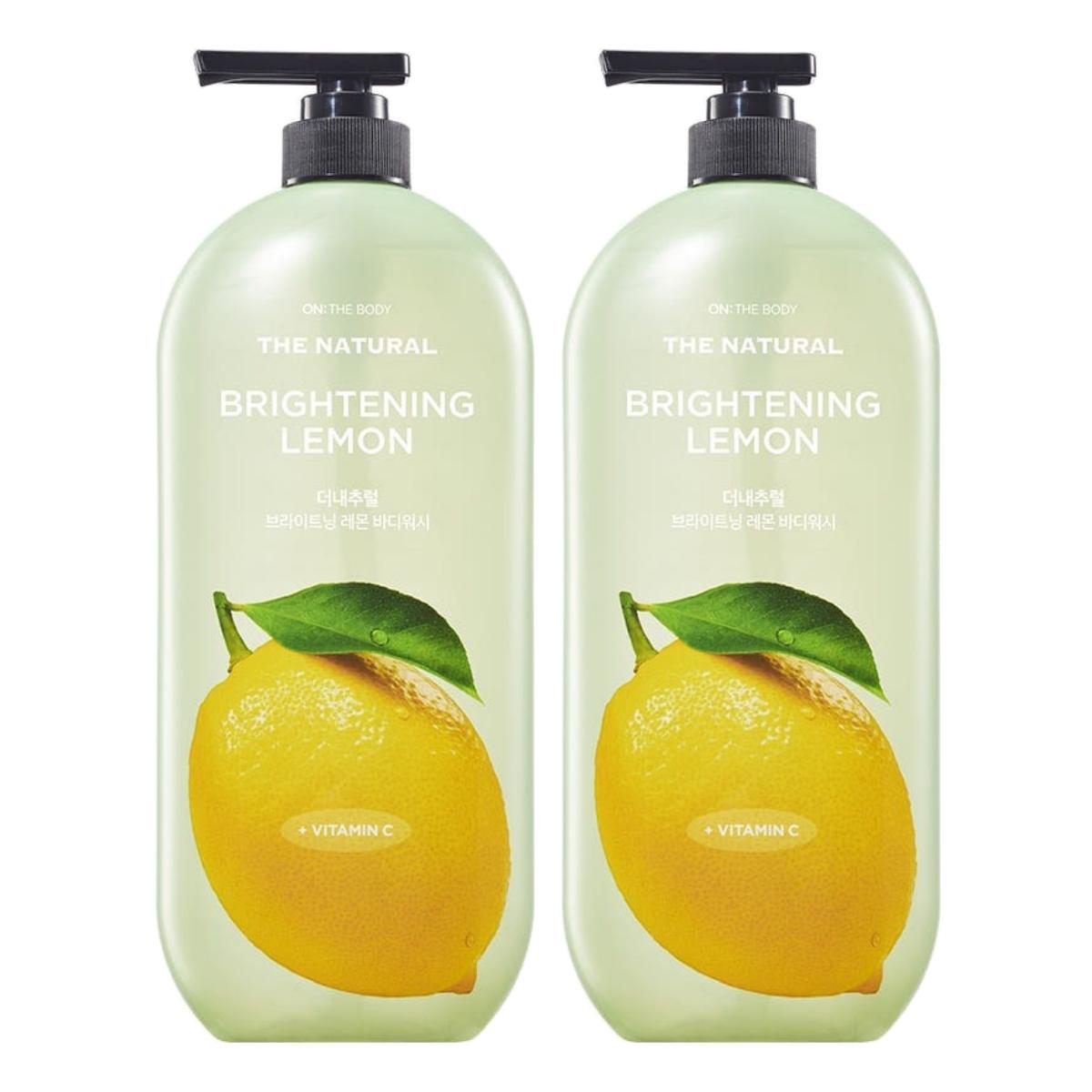 ON THE BODY The Natural Body Wash Refreshing Lemon 900g (Pack of 2)