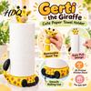 Non Slip Paper Roll Stand Cute Giraffe Towel Holder Sturdy PLA 3D Printed Standing Novelty Home Decor Gift Dispenser Decorative Animal Napkin
