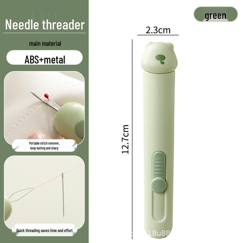 Little Bear 2-in-1 Needle Threader & Stitch Ripper with Needle Case