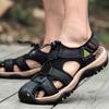 Große Herren Sommerschuhe 2026 Sommer Neue Outdoor-Strandsandalen Bequeme Rutschfeste Höhenverstellbare Freizeit-Sportsandalen