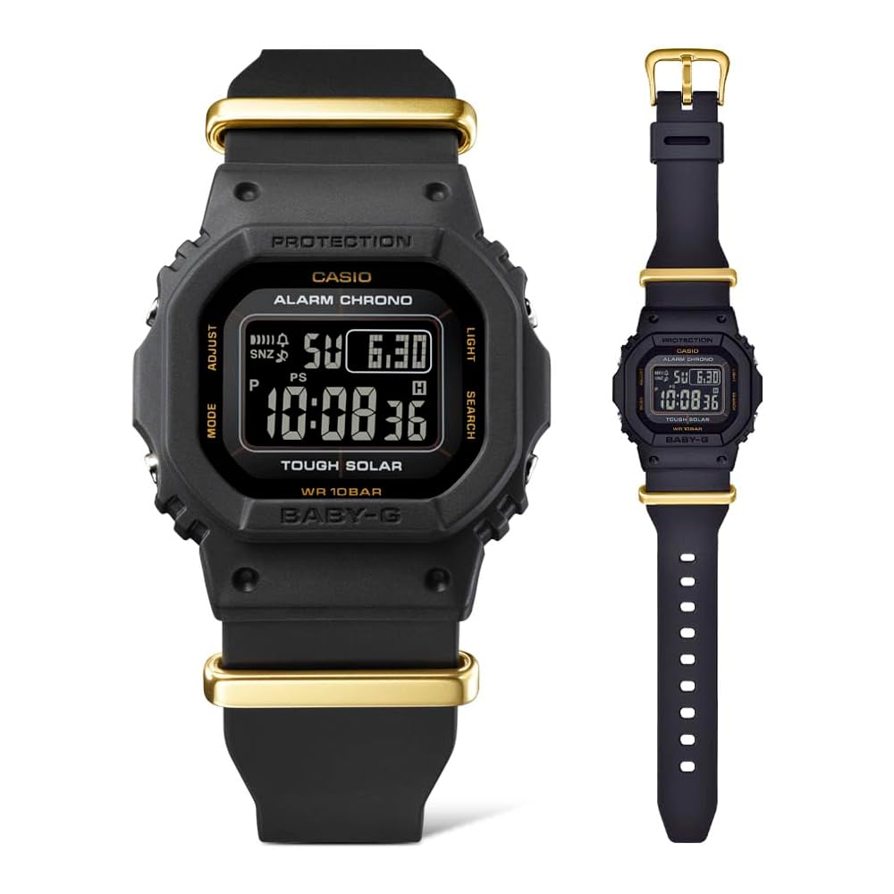 Casio Baby-G 50th Anniversary Tough Solar Watch Women's Black Gold