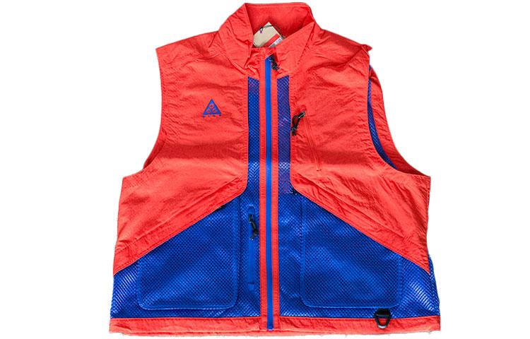 Nike ACG Vests Men s Orange Blue Stand Collar Moderate Other BQ7290-607 M