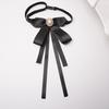 Korean Style Womens Bow Tie With Water Diamond Embellishments For Office Casuals
